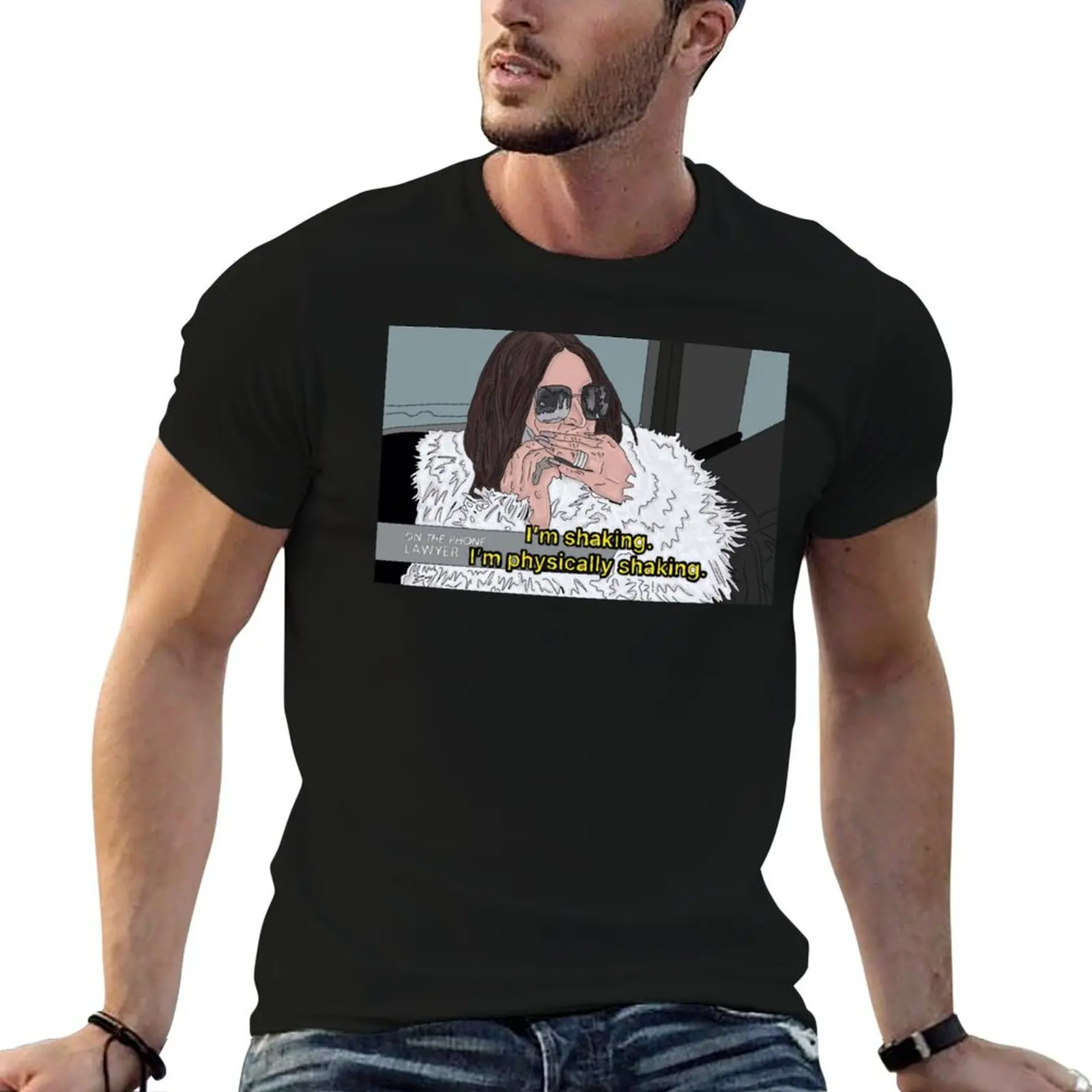 Lisa Barlow Physically Shaking T-Shirt Basic Simple Casual Short Sleeve Tee