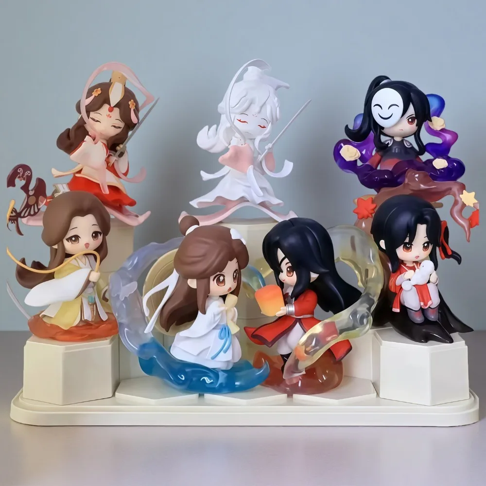 Officiële's Zegen De Pracht van Schilderen Serie Blind Box Tian Guan Ci Fu Mystery Box Xielian & Huacheng Figuur Speelgoed