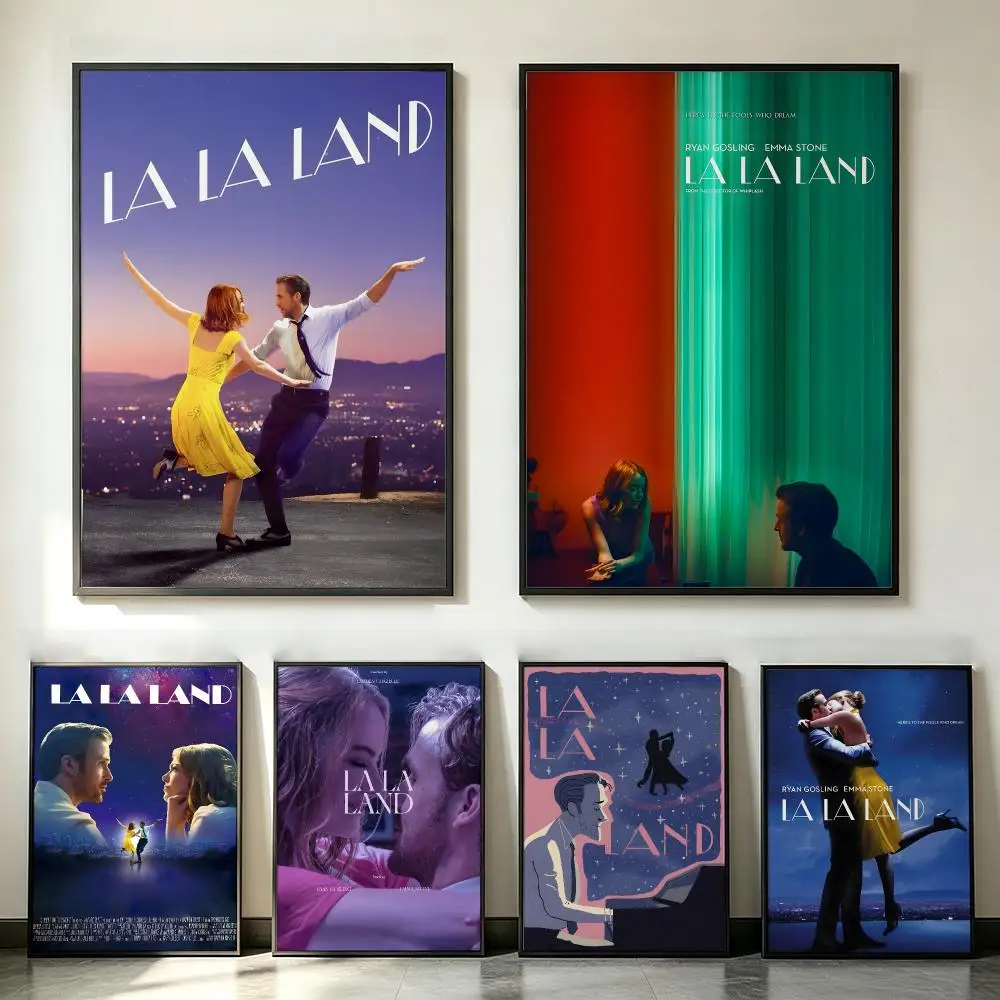 movie La La Land Poster Poster HD Trendy SelfAdhesive Wall Art Print For Living Room Bedroom Dorm Office Home Gift