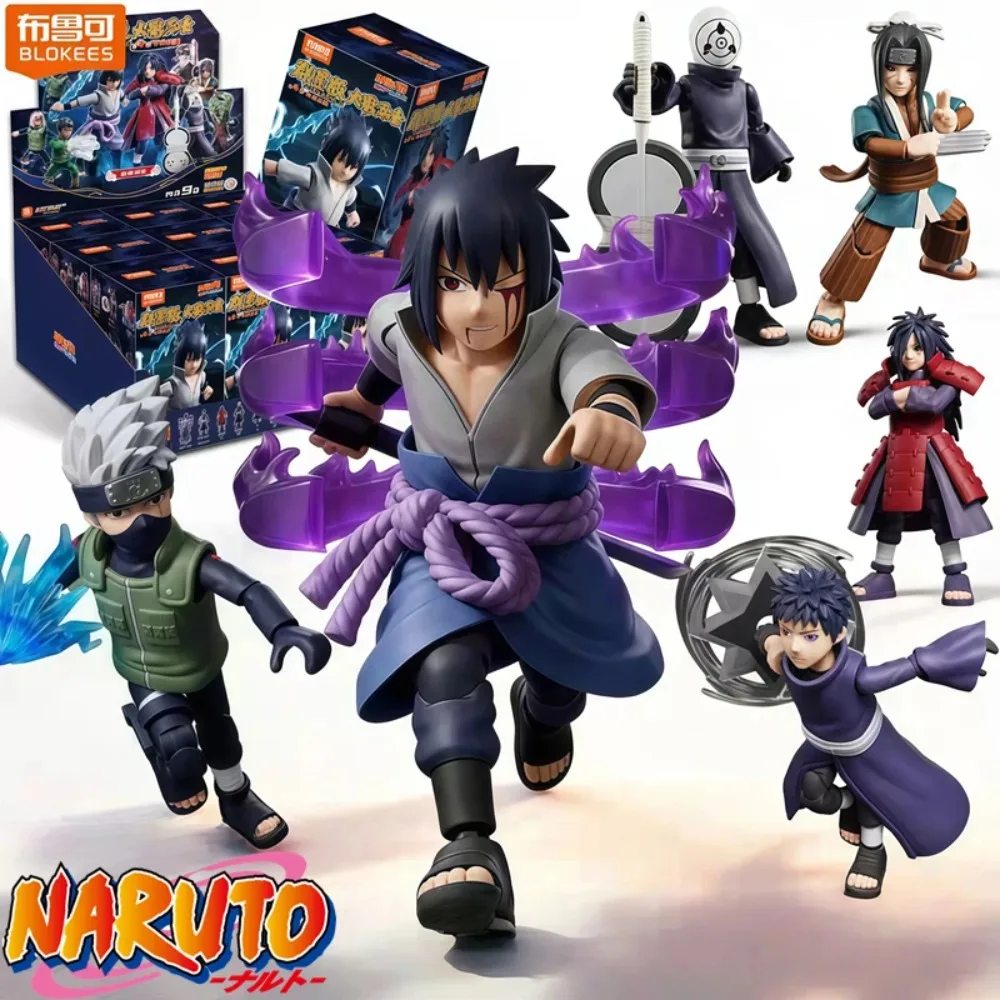 

Оригинальные фигурки Blokees Hero Naruto Galaxy Version Vol.4 в слепых коробках, коллекционные игрушки по аниме с Учихой Мадарой, подарки для мальчиков