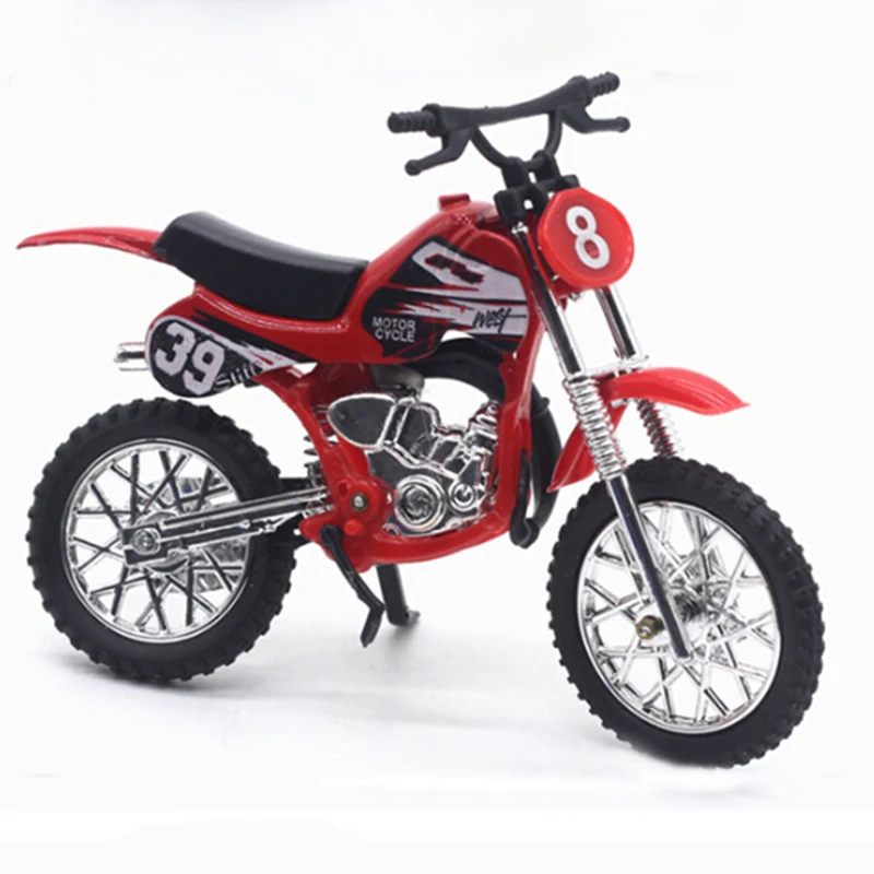 Simulated Alloy Motocross Motorcycle Model 1:18 Toy Adventure Imulation Alloy Motorcycle Model Home Decoration Kids Toy Gift