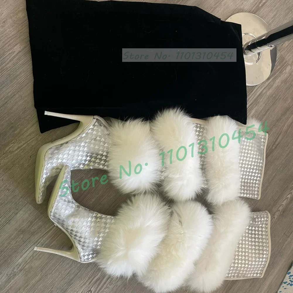 

Сапоги выше колена из искусственного меха с блестками, женские сапоги выше колена с острым носком и молнией сзади, женские изящные модные пикантные туфли