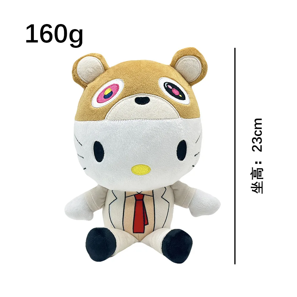 New Kanye Kitty Plush Travis Scott Plush Anime Plush Toy Doll with Clothes Stuffed Soft Plush Children Birthday Gifts