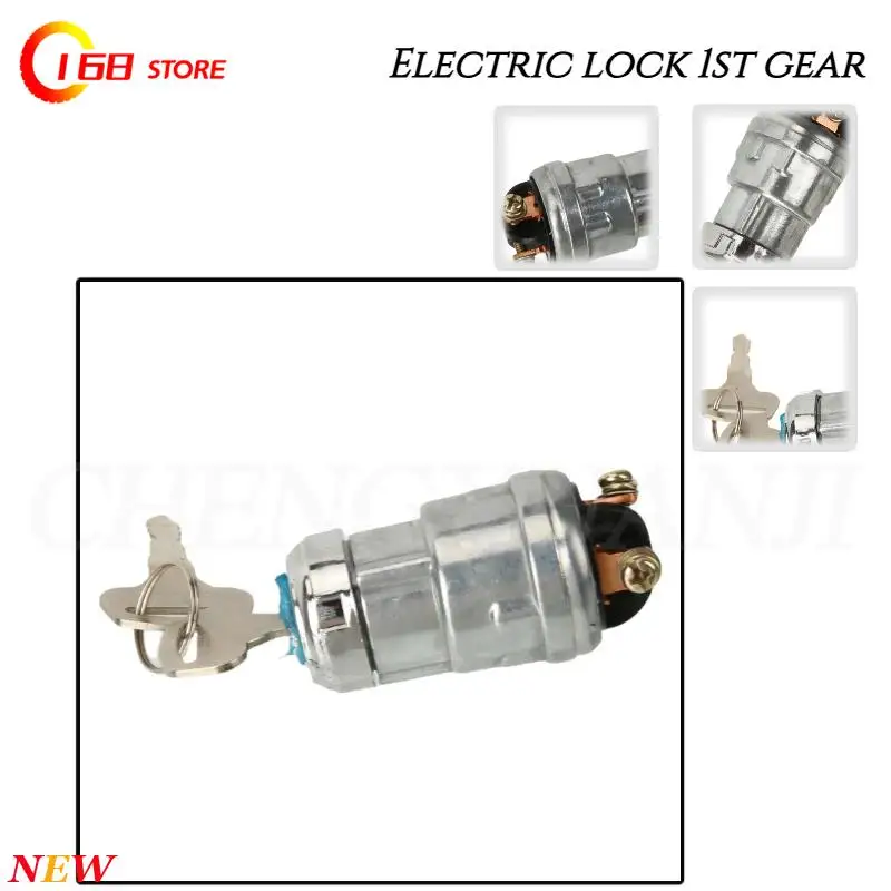 

Универсальный переключатель зажигания с двумя железными ключами — совместим с автомобильными тракторами, вилочными погрузками и инженерными транспортными средствами