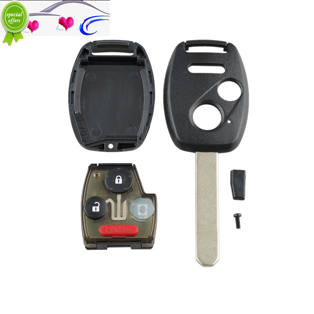 J50 3B Car key with 46 chip CWTWBIU545+ID46 chip 433 frequency For Honda  2005 2006 2007 2008 Pilot Keyless Remote Car Key Fob