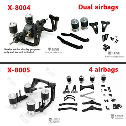 LESU 1/14 Truck Simulation Airbag Suspension Large Travel Shock Absorber System X-8004 X-8005 for Tamiya Traction Truck Model
