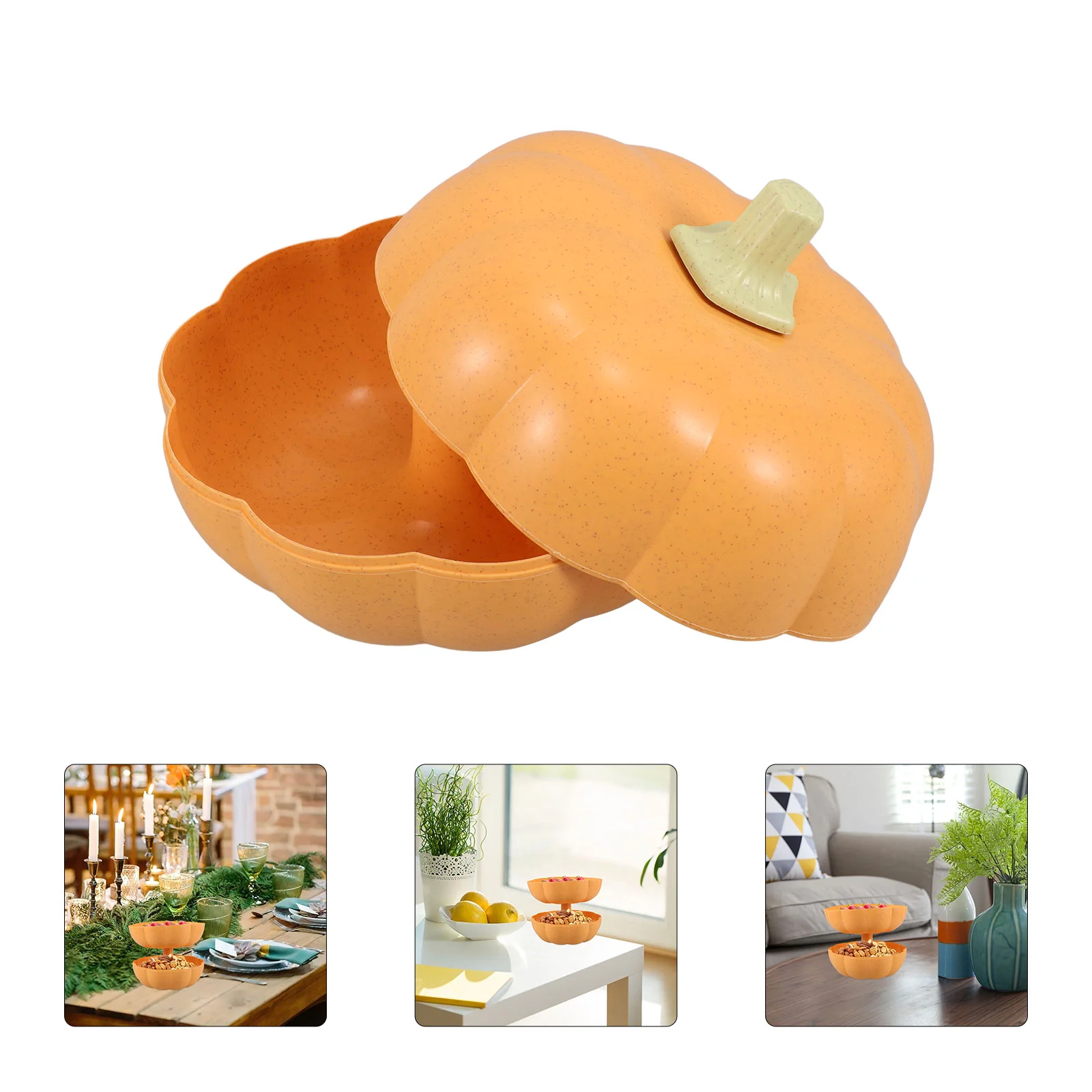 

Thanksgiving Dry Fruit Tray Pumpkin Candy Box Snack Plate Halloween Serving Food Plushies