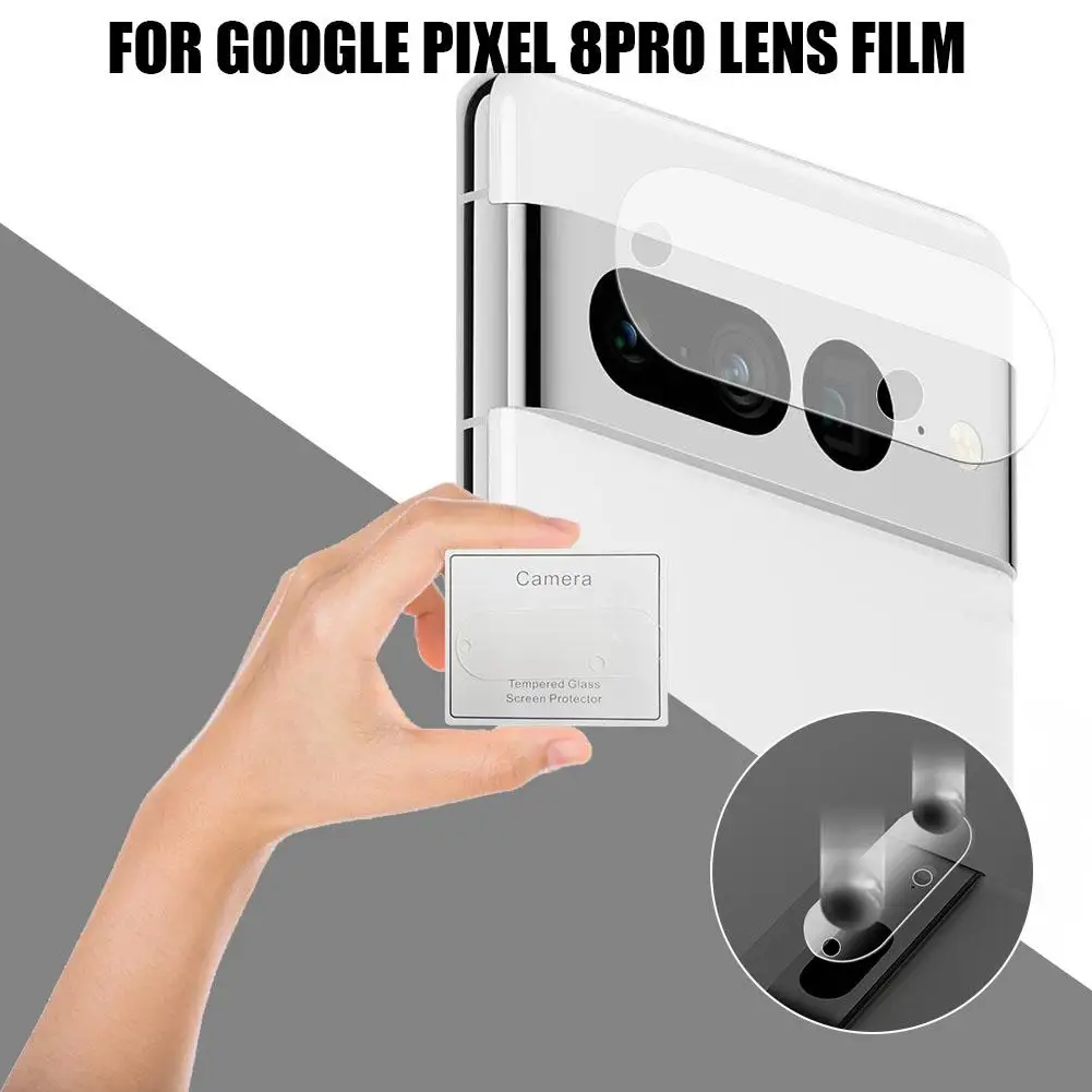 Osłona obiektywu ze szkła hartowanego do Google Pixel 8 Pro Tylna kamera 3D Etui ze szkła hartowanego do akcesoriów z folii ochronnej na obiektyw