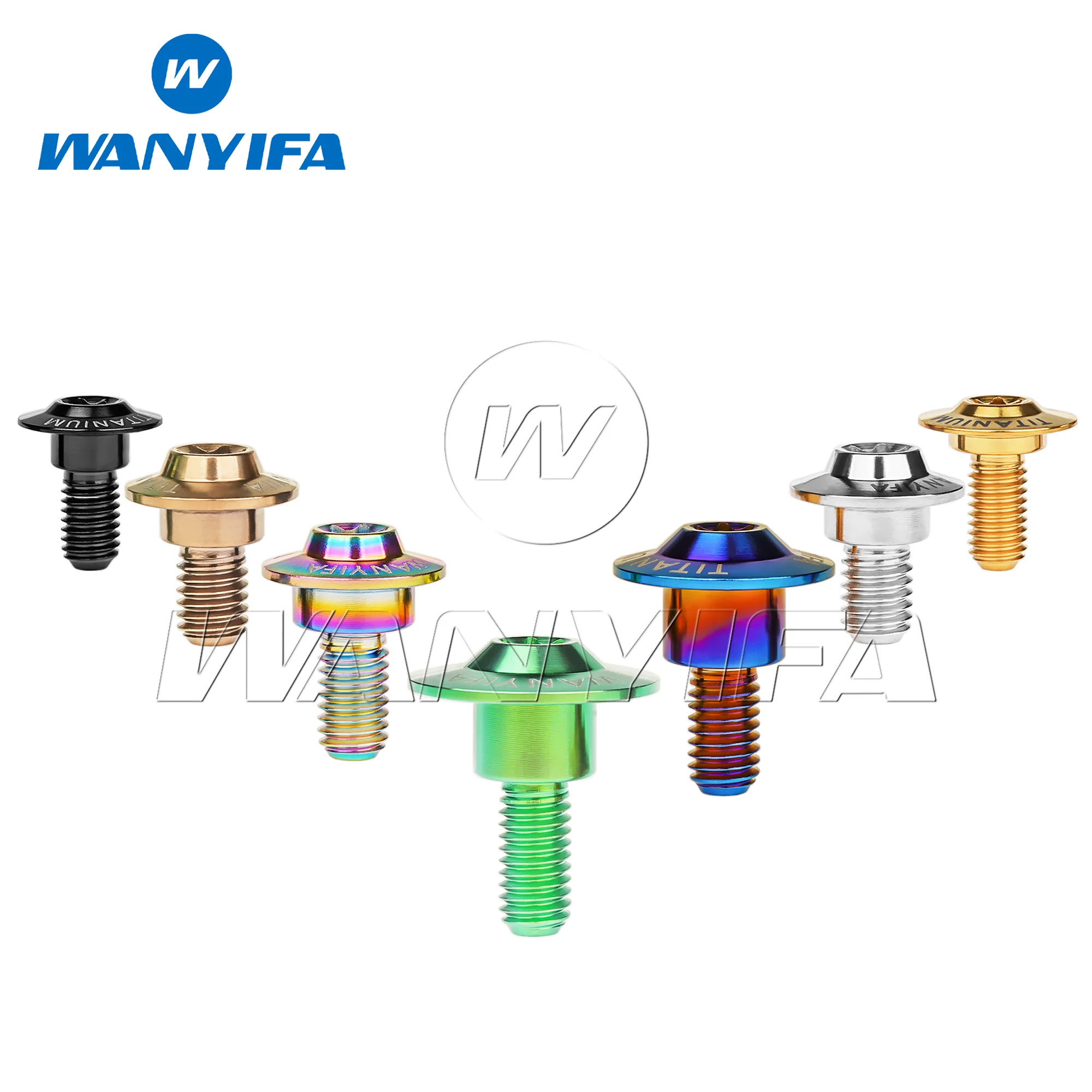 Titanium Bolt  M5 M6x11-22mm Flower Head Bolt  Umbrella Step Screw for Motorcycle Locomotive Fastener Conversion