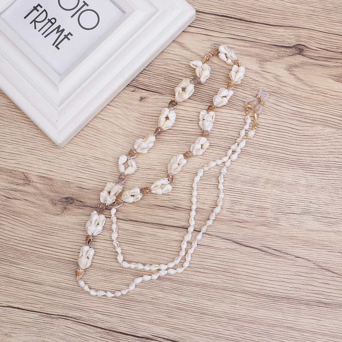 

Glasses Chain Eyewear Safety Strap Shell Retainer Non-Slip Holder Sunglasses Cord Necklace for Sports Running Hiking