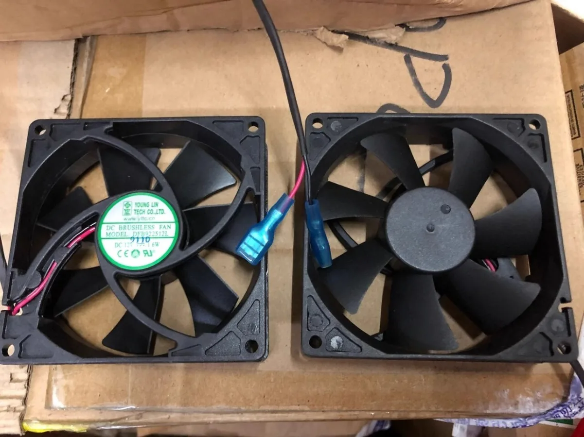 1PCS for DFB922512L DC12V 1.6W 9025 9CM 2-Wire Silent Cooling Fan