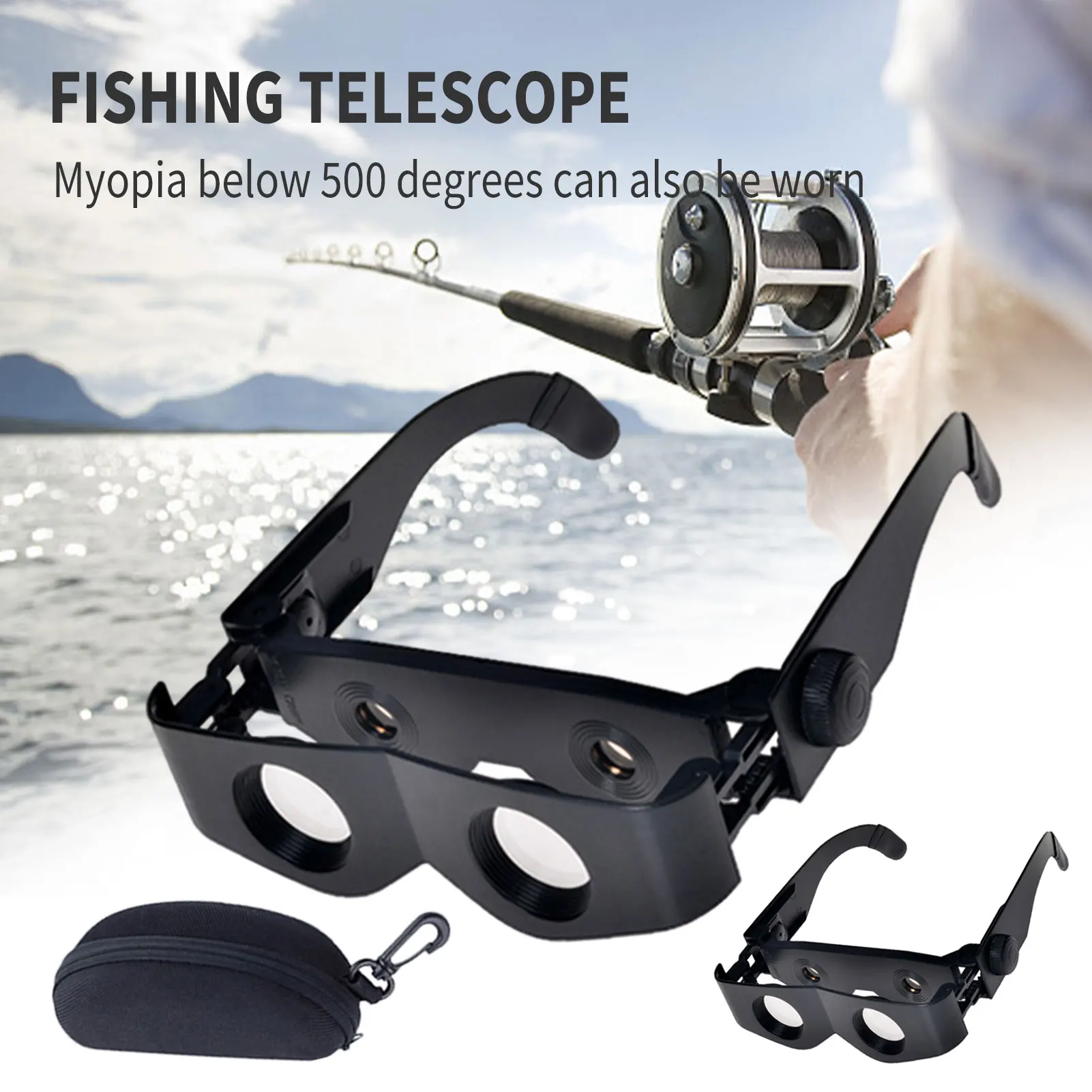 Outdoor Portable Fishing Telescope Glasses Professional Fishing Binocular Glasses Magnifying Glass For Fishing Hiking Concert