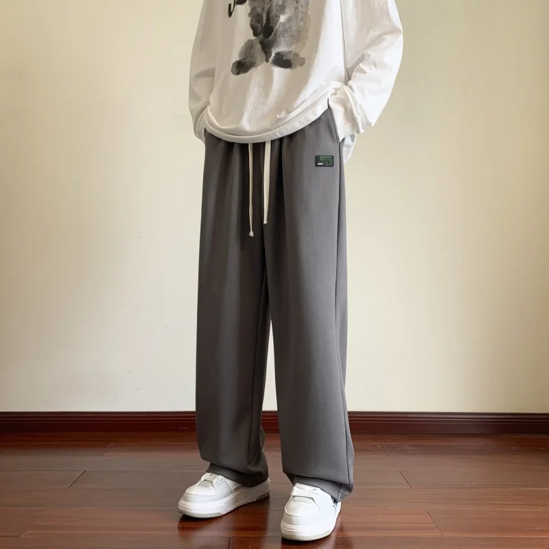 Outdoor heren modieuze trendy sport vrije tijd broek met rechte pijpen Comfortabele en veelzijdige hoogwaardige broek voor het hele seizoen