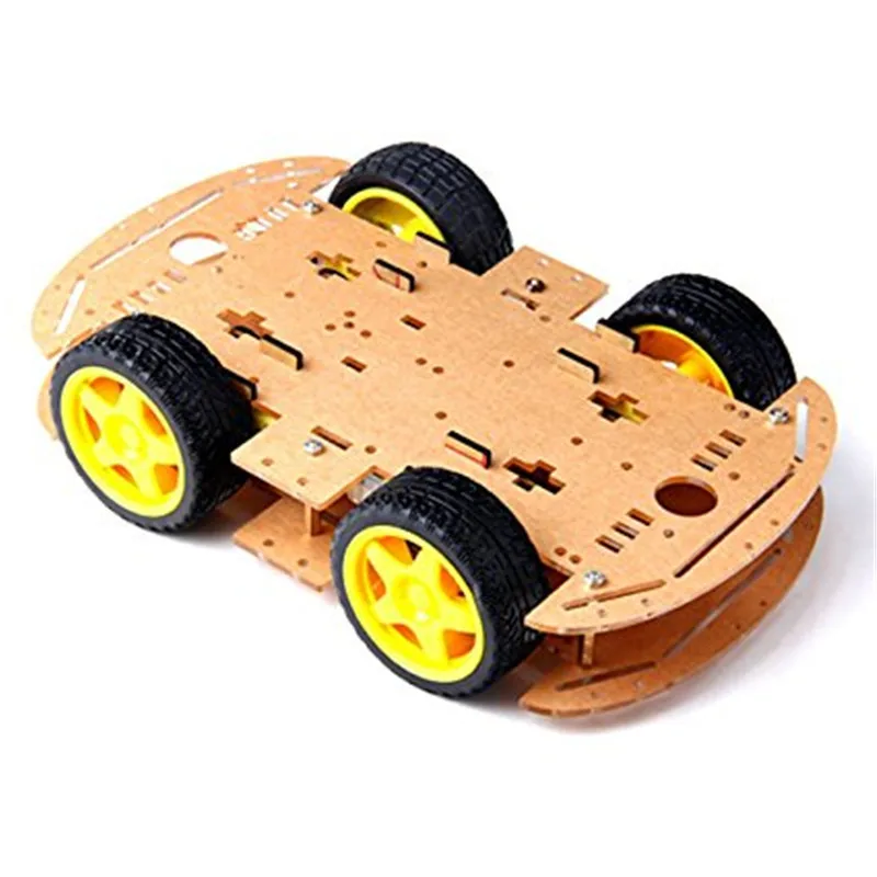 2Pcs Smart car bottom plate 4WD car 4-wheel drive car tracking car obstacle avoidance car bottom plate