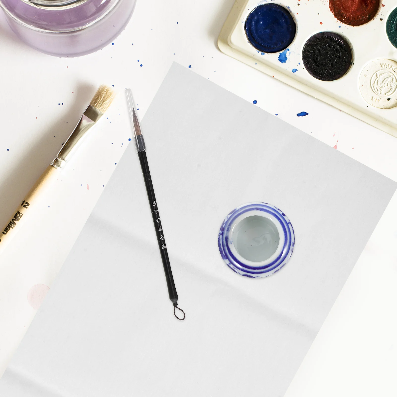 

100 Sheets Chinese Calligraphy Xuan Paper Smooth Texture Absorbent Ink Even Spread Ideal Beginners Professional Artists Practice