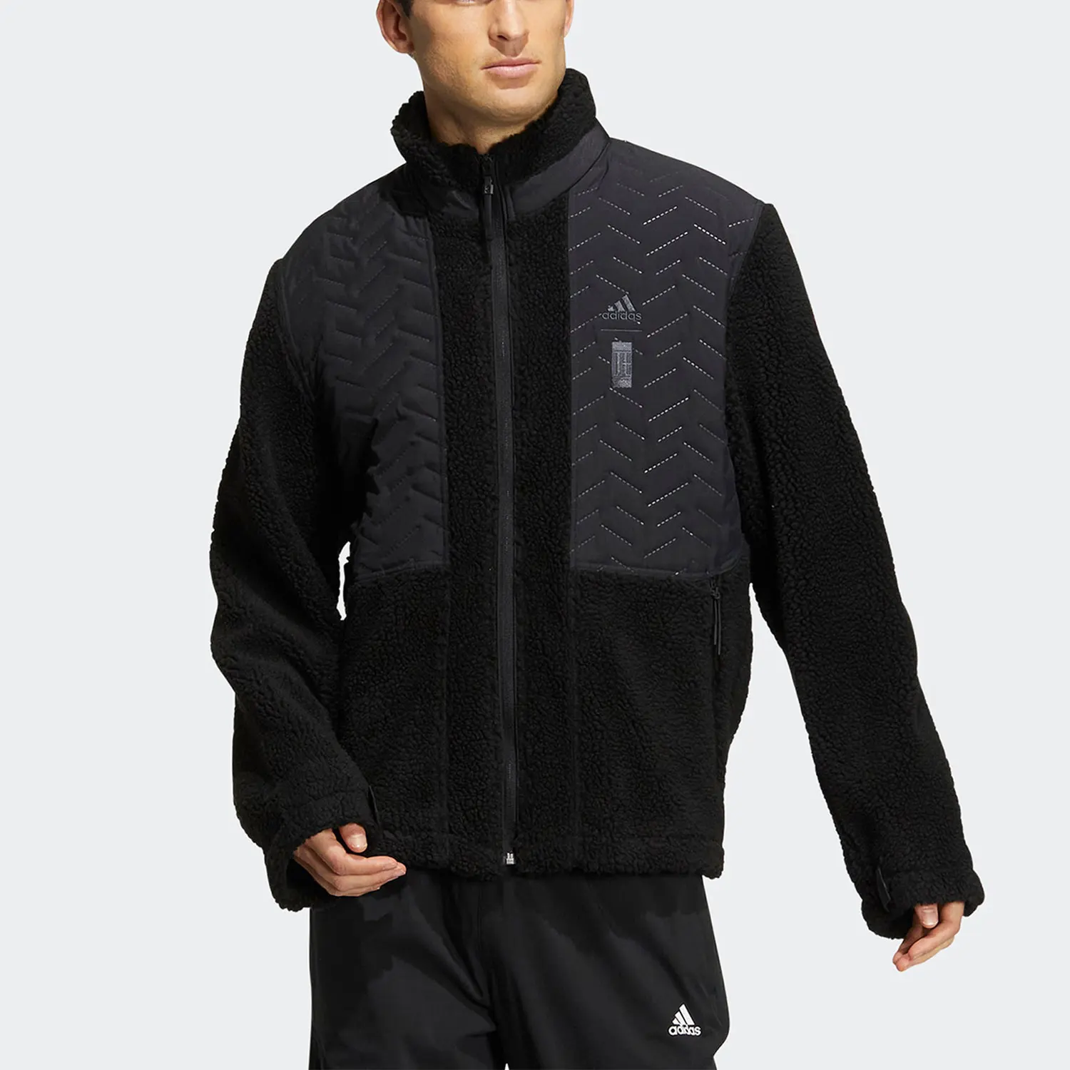 

Официальная зимняя новая мужская спортивная куртка Adidas из искусственной овчины HN8958