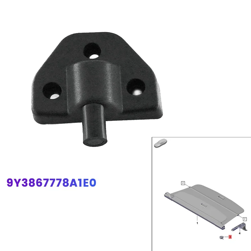 Authentic Rear Right Trunk Cargo Cover Bearing Block Support 9Y3867778A1E0 For Porsche Cayenne 2018-2024 Bearing Seat Bracket