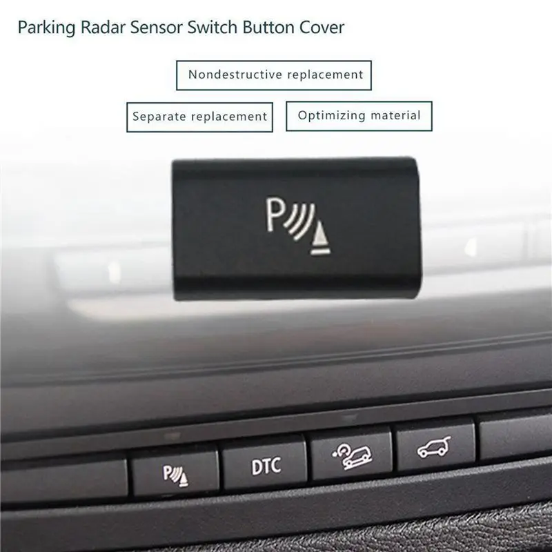 A04E-5X Parking Radar Sensor Switch Button Cover For BMW X5 E70 2006-13 X6 E71 2008-14