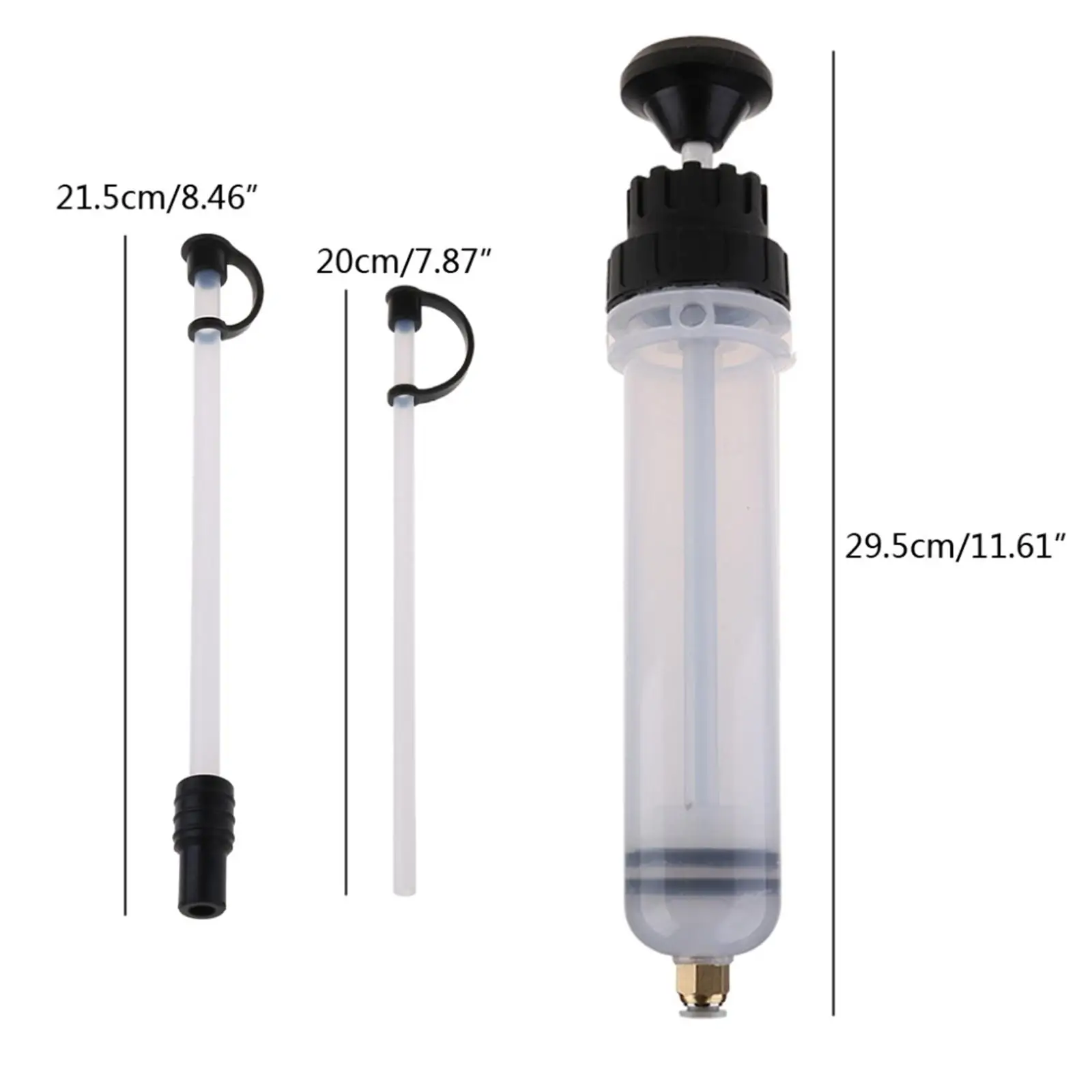 7OZ 200ML Car Oil Fluid Extractor Set Filling Syringe Hand Pump Dispenser