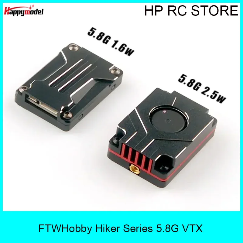 

HappyModel Hiker 1.6W/2.5W 5.8GHz VTX, 48CH 25-2500mW Adjustable SmartAudio 7-36V 30.5mm Mount for FPV Long Range Drone