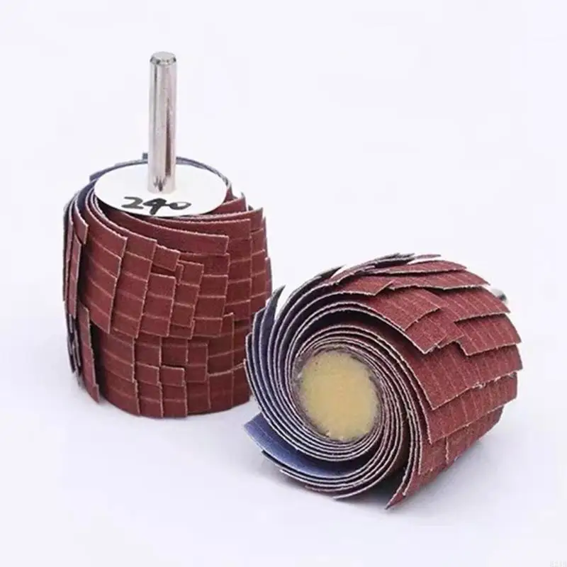 

80~600 Grit 6mm Shanks Sanding Cloth Wheel Grinding Polishing Wheel Easy to Use