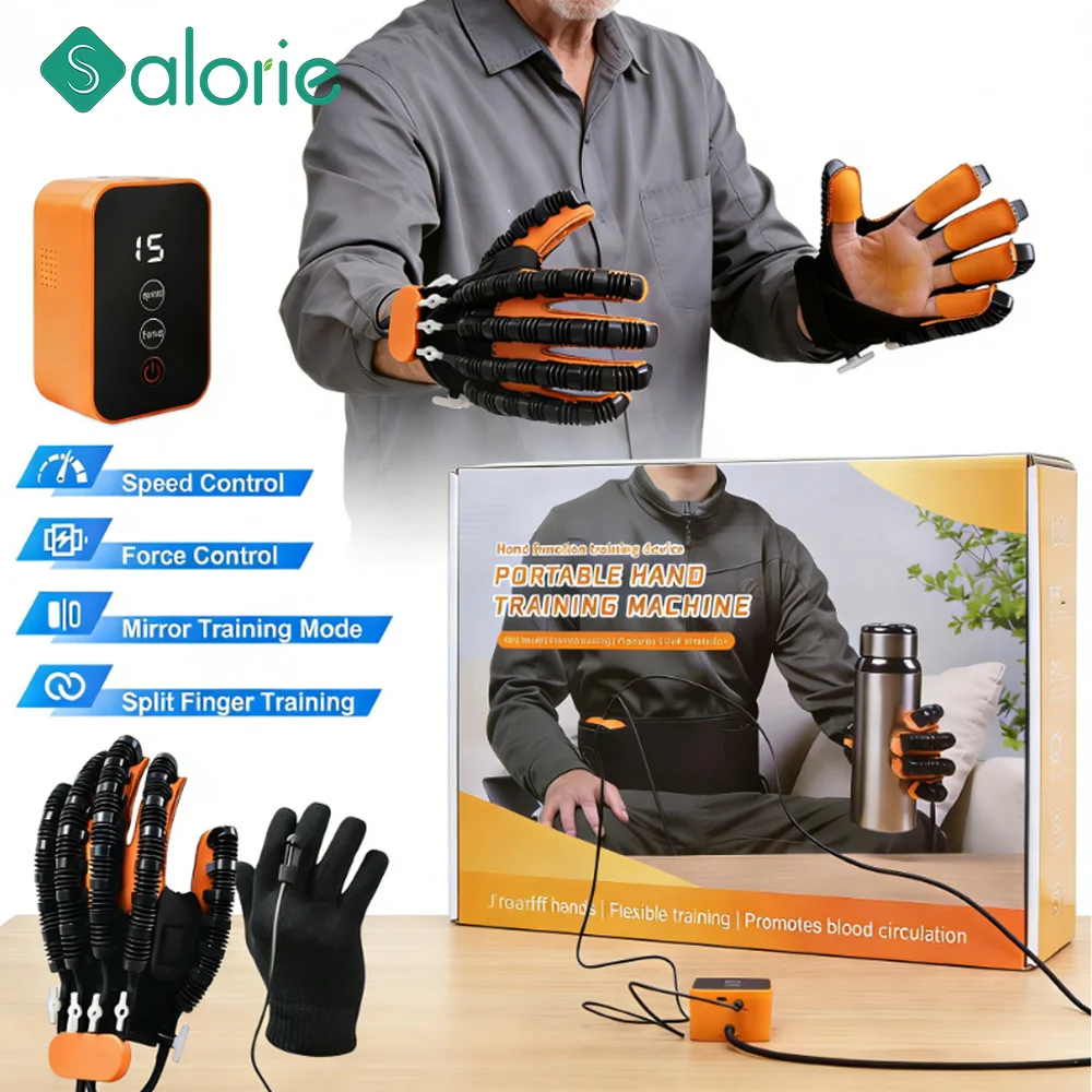 

Rechargeable Hand Rehabilitation Glove Robot for Stroke Hemiplegia Hand Function Recovery Finger Trainer Hand Exercise Rehab