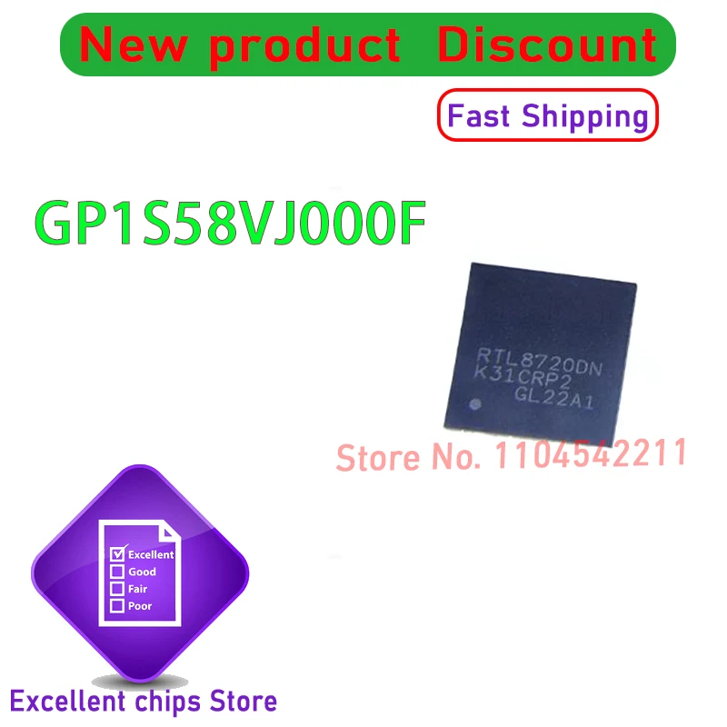 2PCS ~ 100 개/몫 GP1S58VJ000F GP1S58V S58 DIP4 새로운 원본