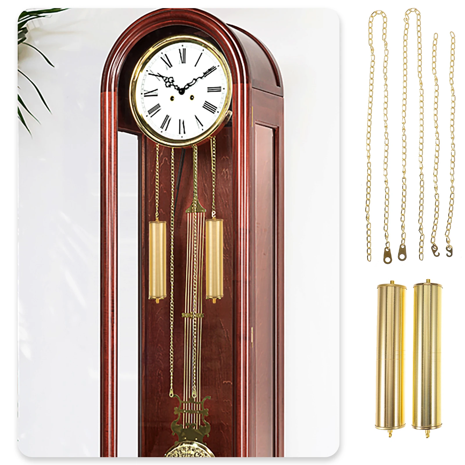 

Grandfather Decorative Hammer Floor Weight Replacement Iron Parts Repair Kit Adjustable Mechanism Cuckoo Accessory Chain Weight