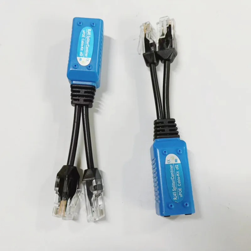 CCTV uPOE Cable RJ45 splitter combiner Cable two POE camera use one net cable POE Adapter Connectors Passive Power Cable