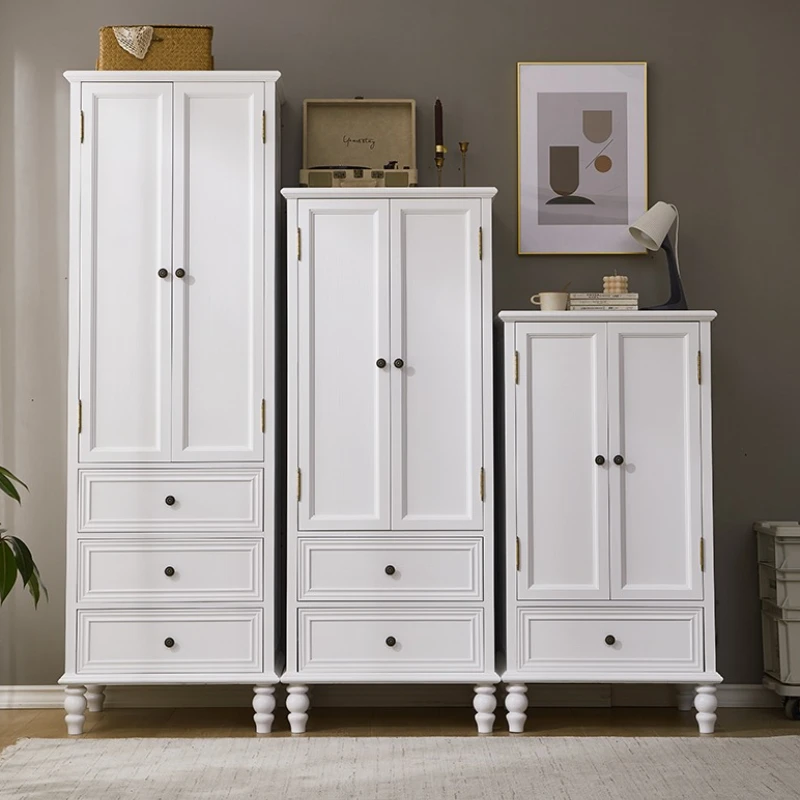 

Light Luxury American Style Wood Wardrobe Modern Simple Double Door Cabinet Bedroom Home Wardrobe Armario De Ropa Clothes Closet