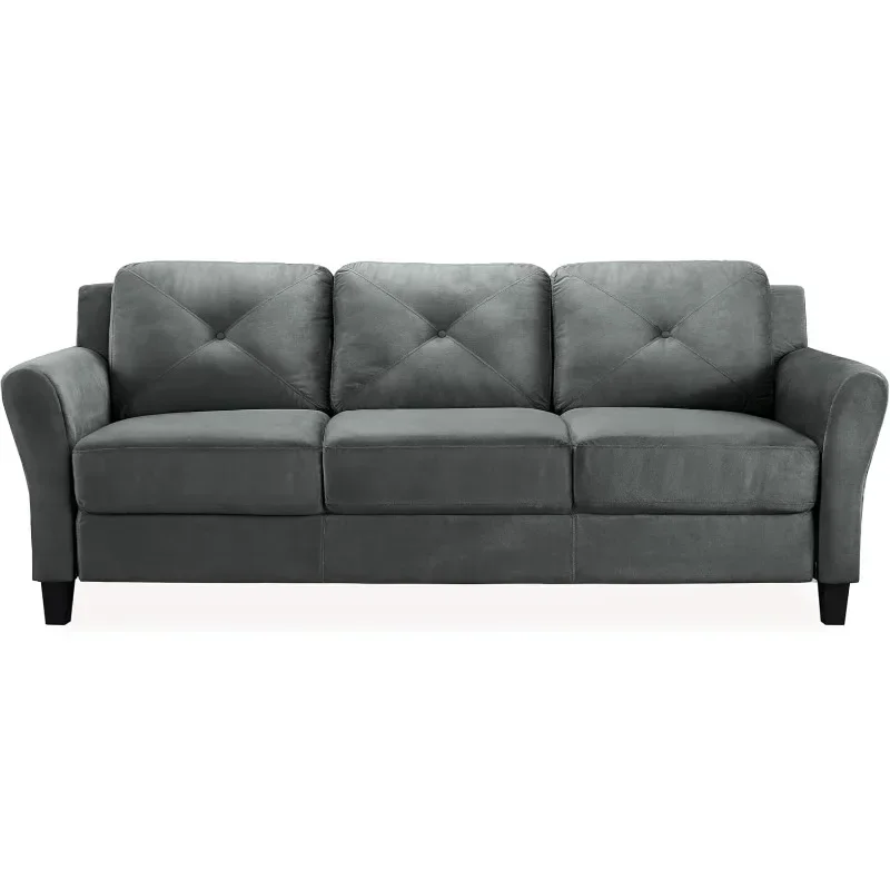 Lifestyle Solutions Harrington Sofa in Grey, Dark Grey