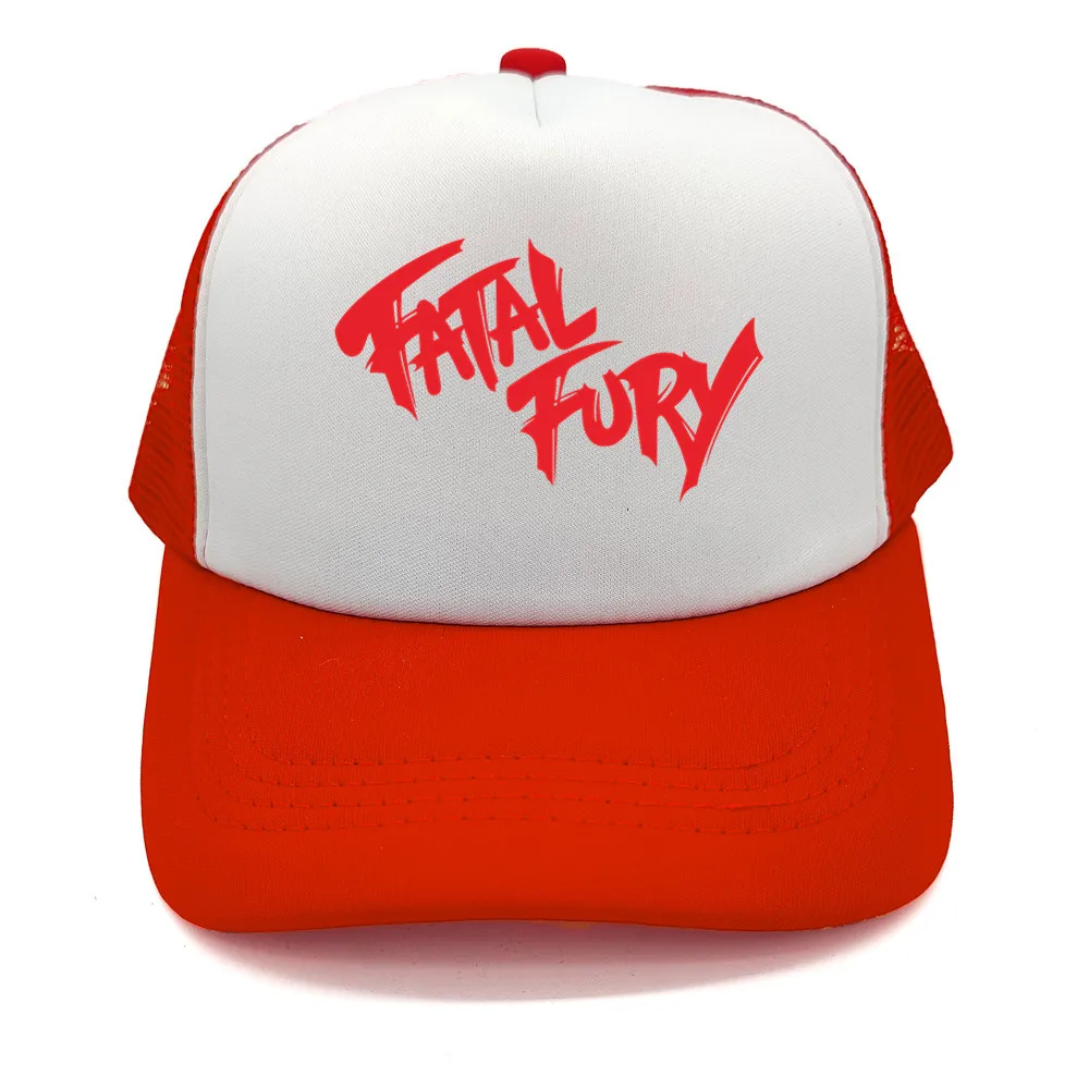 Game KOF Fatal Fury Terry Bogard Trucker Cap Cool Men Cool Hat King of Fighters Fatal Fury Baseball Caps Gift Hat MZ-452