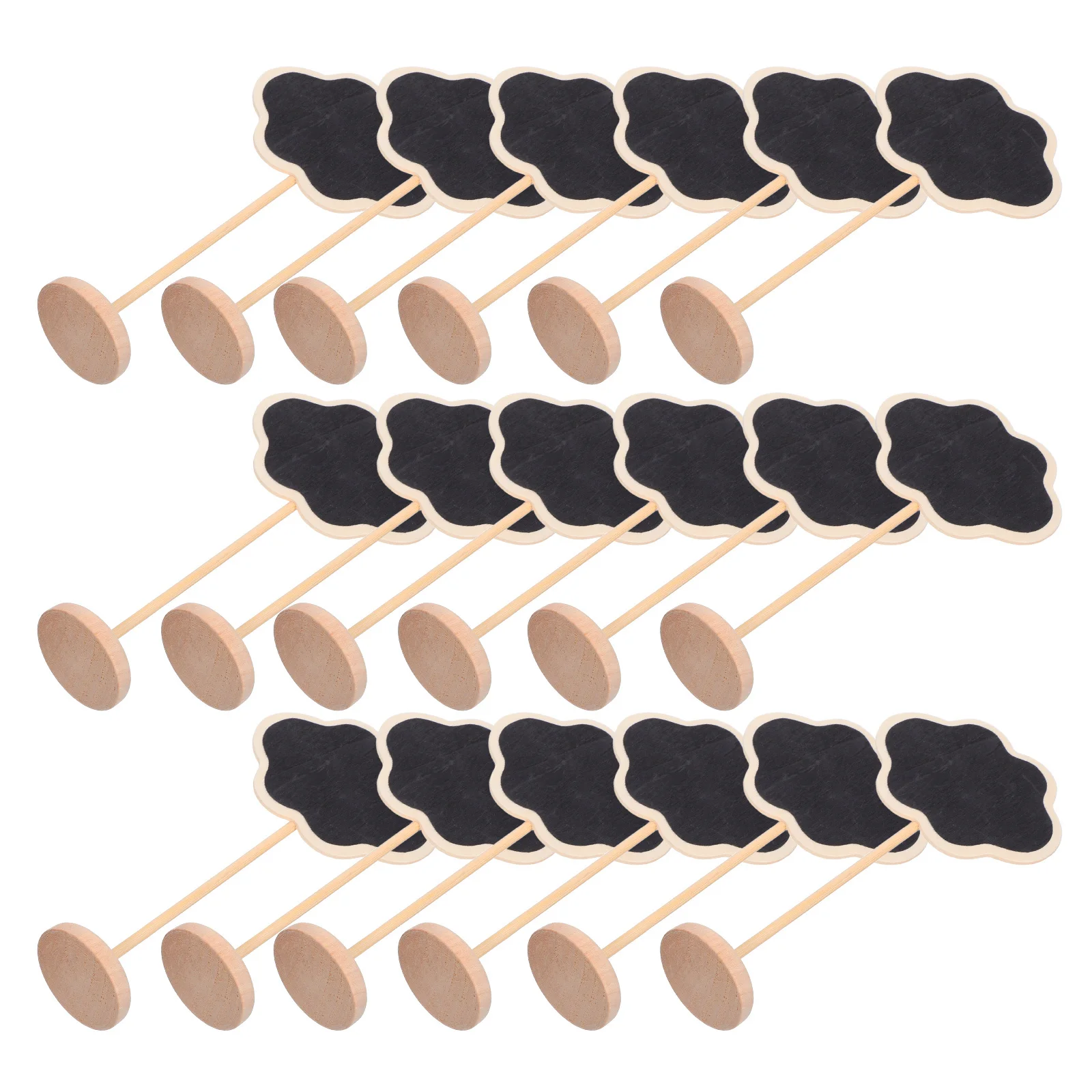 

20Pcs Mini Chalkboard Sign Cloud Shape Tabletop Erasable Small Blackboard Message Board for Kitchen Menu Reminders