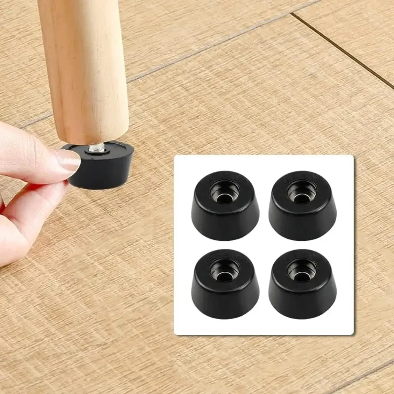 160/8PCS Rubber Foot Table Chair Leg Pad Board Cabinet Couch Cover Non-slip Floor Protectors Cap Home Desk Furniture Bumper Pads