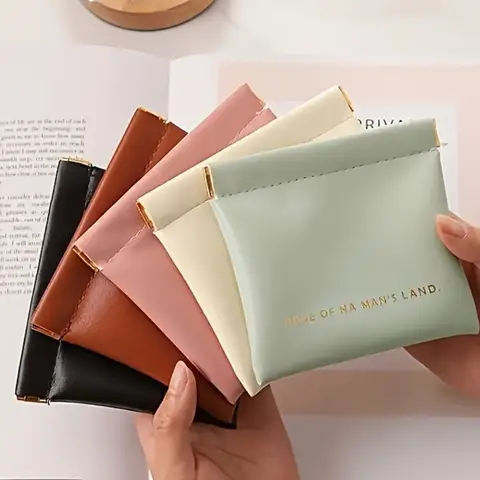 Women Magnetic Closure Wallet  Mini Multi-Color Organizer Purse Small Storage Bag Travel Storage with For Lipstick Coins Pouch