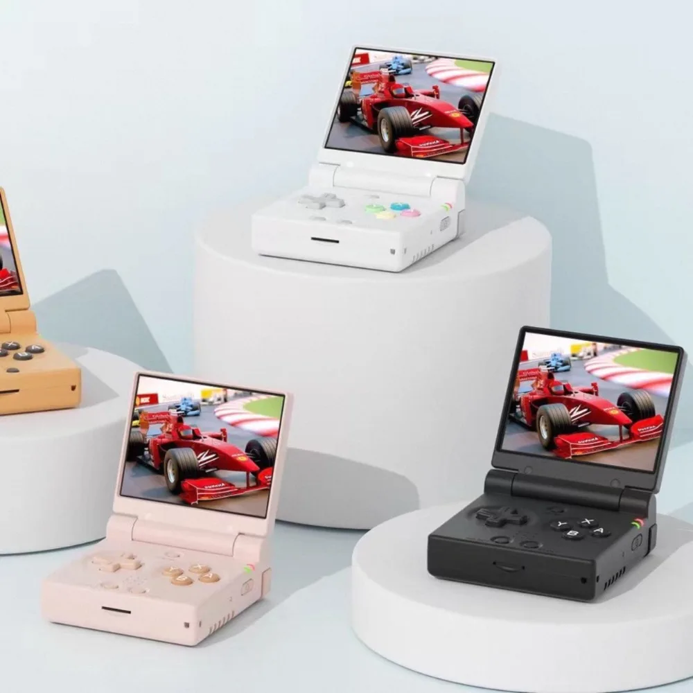 

Портативные игровые консоли MIYOO Mini Flip Retro с новым шарниром, 2,8-дюймовым IPS-экраном, классический игровой эмулятор.