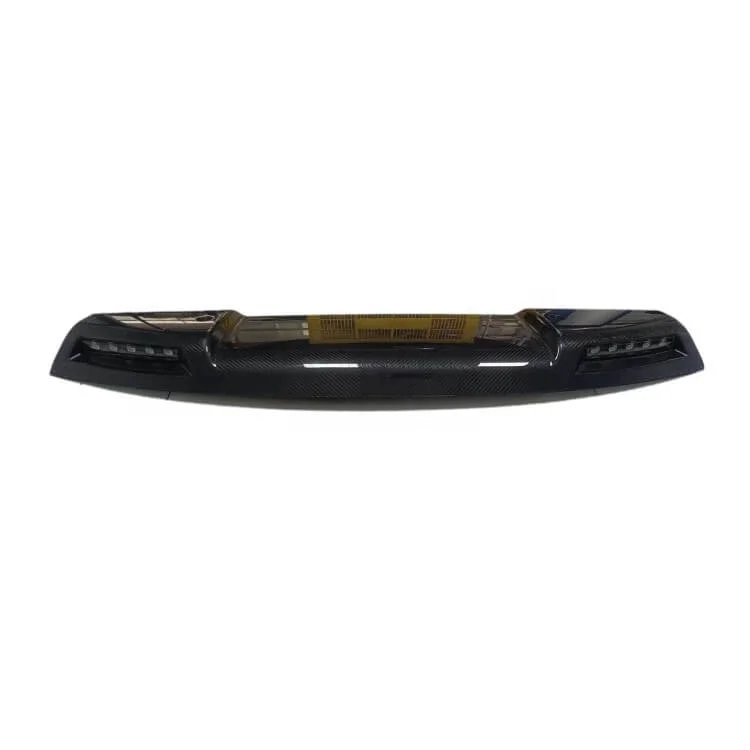 Carbon Fiber Car Front Two-Eyed Roof Spoiler Top Light Spotlight Roof Spotlights For Land Rover Defender