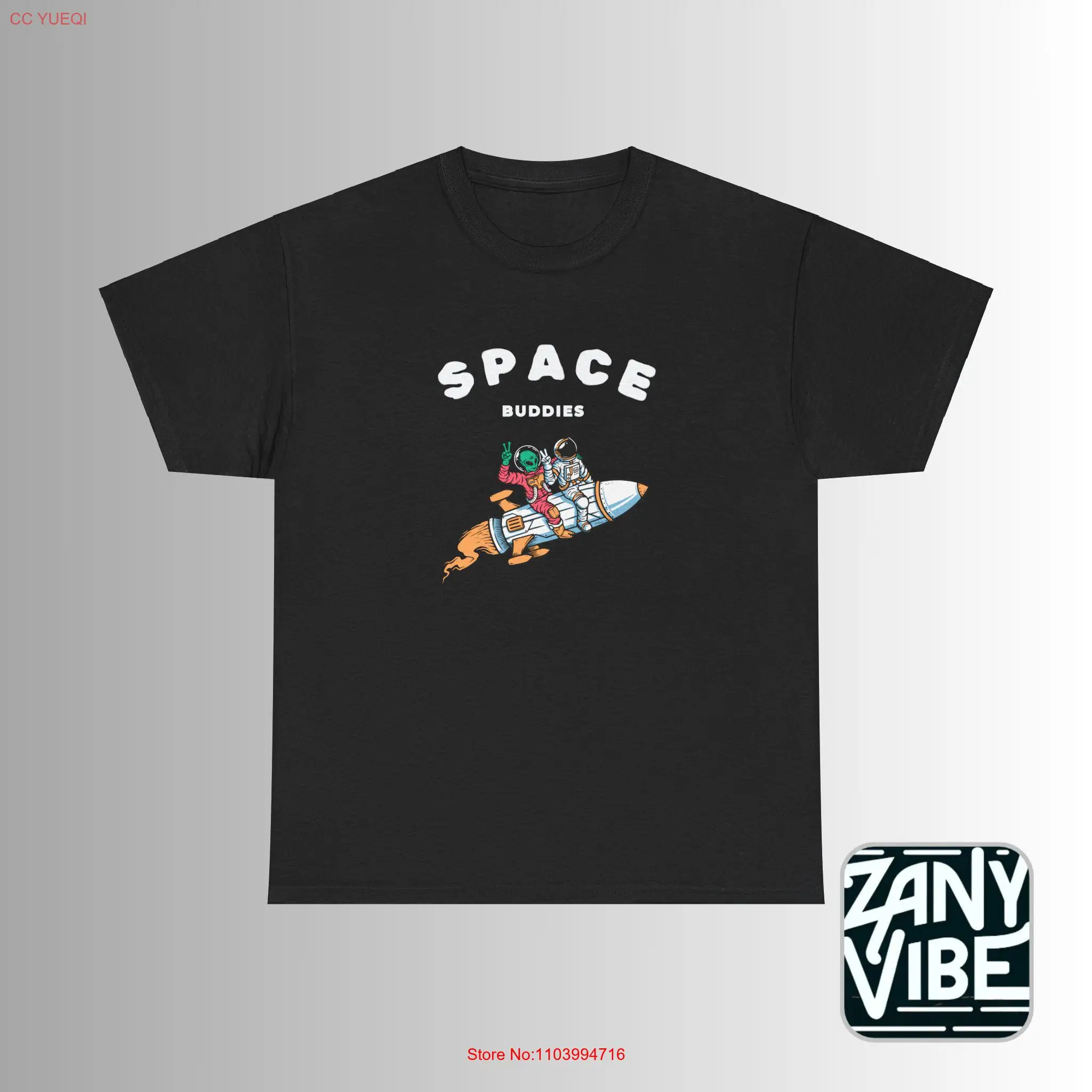 

Space Buddies Alien Astronaut T Shirt long or short sleeves