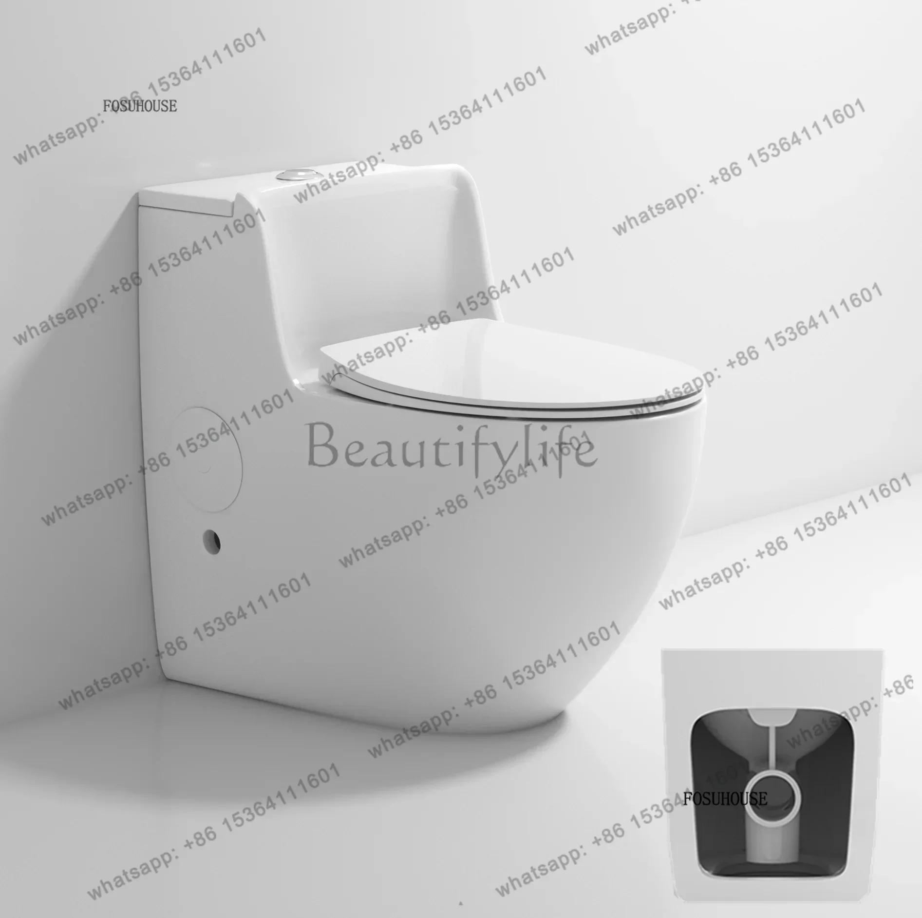 PG Modern Small Apartment Ceramic Toilet Deodorant Anti-splashing Siphon Large Pipe Large Diameter WC Toilet Bathroom Fixture m