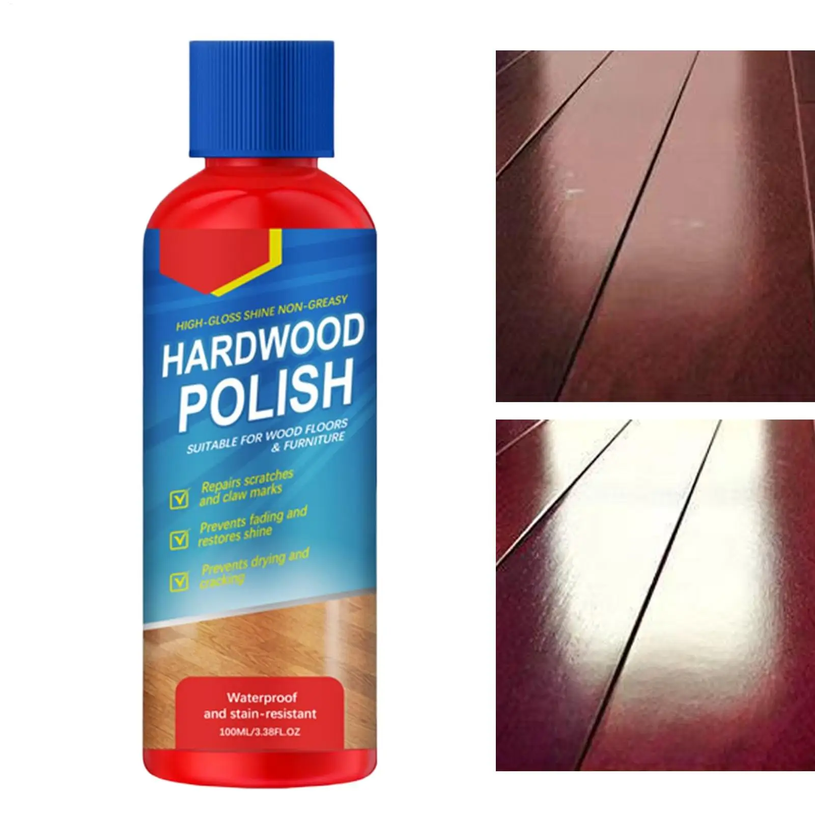 Wood Floor Restorer 100ml High Gloss Protective Polishing Cleaner Hardwood Floor Cleaning For Old Wet Furniture Cabinet Table
