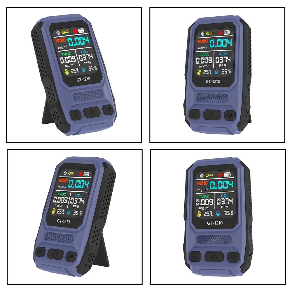 HCHO TVOC Temperature Humidity Monitor with Auto Calibration Stabilization Time and User Configurable Sleep Mode