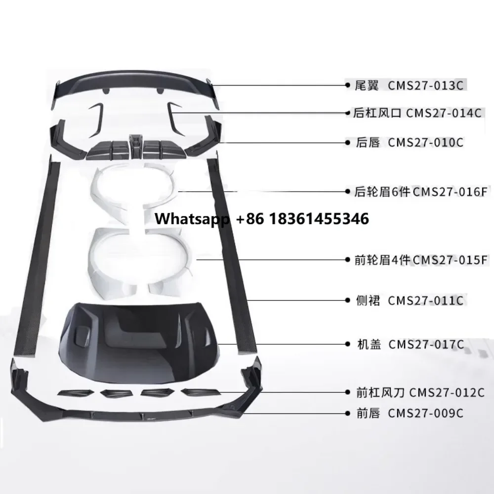 

Комплект обвесов для EMPOW R: Модифицированные передний и задний сплиттеры, боковые пороги, заднее антикрыло, накладки на капот, накладки на крылья, автозапчасти и аксессуары