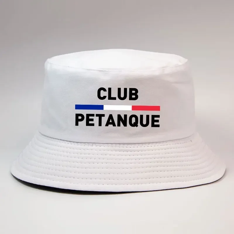 Fashion French Petanque Club Bucket Hat Unisex Adult Outdoor Sport Activities Panama Hat Man Woman Reversible Fisherman Cap Bob