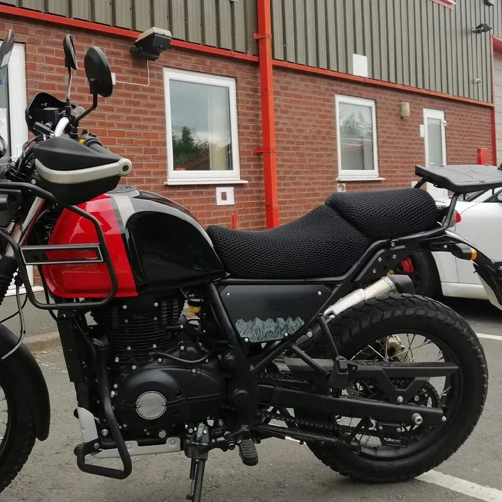 For Royal Enfield Himalayan 411 2016 2017 2018 2019 2020 2021 2022 Motorcycle Seat Cover 3D Honeycomb Mesh Seat Cushion Cover