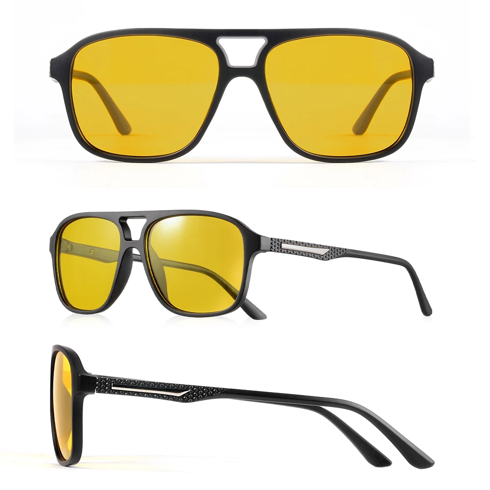 CRIXALIS Pilot Vintage Quadrat Sonnenbrille Männer Frauen Retro Fahren Nachtsicht Sonnenbrille Weibliche Luxus Designer Shades UV400 – Detail 4