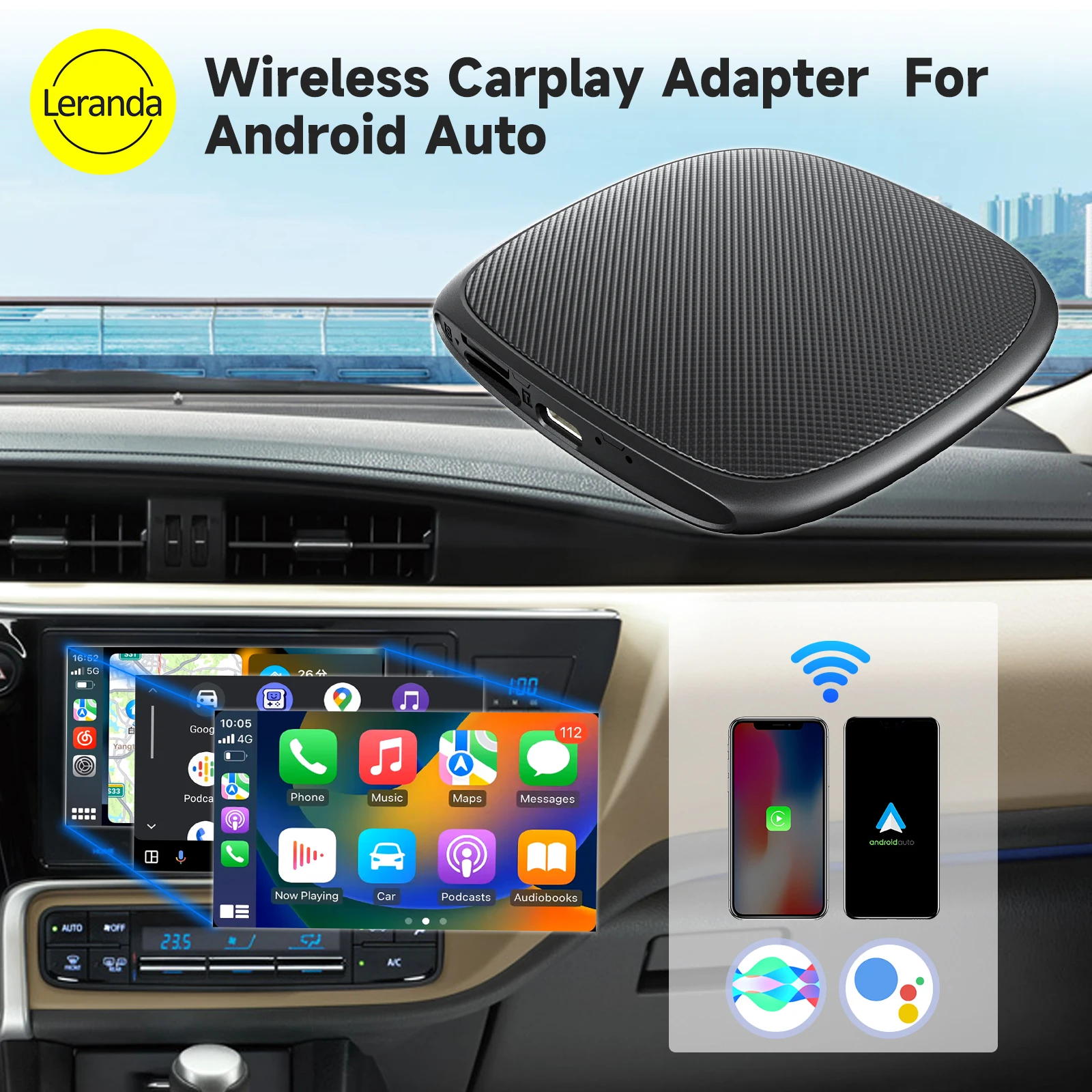 

New CarPlay Ai Box QCM6625 Android 11 Wireless Android Auto Mini USB Smart Adapter Box Netflix Youtube Car Intelligent System