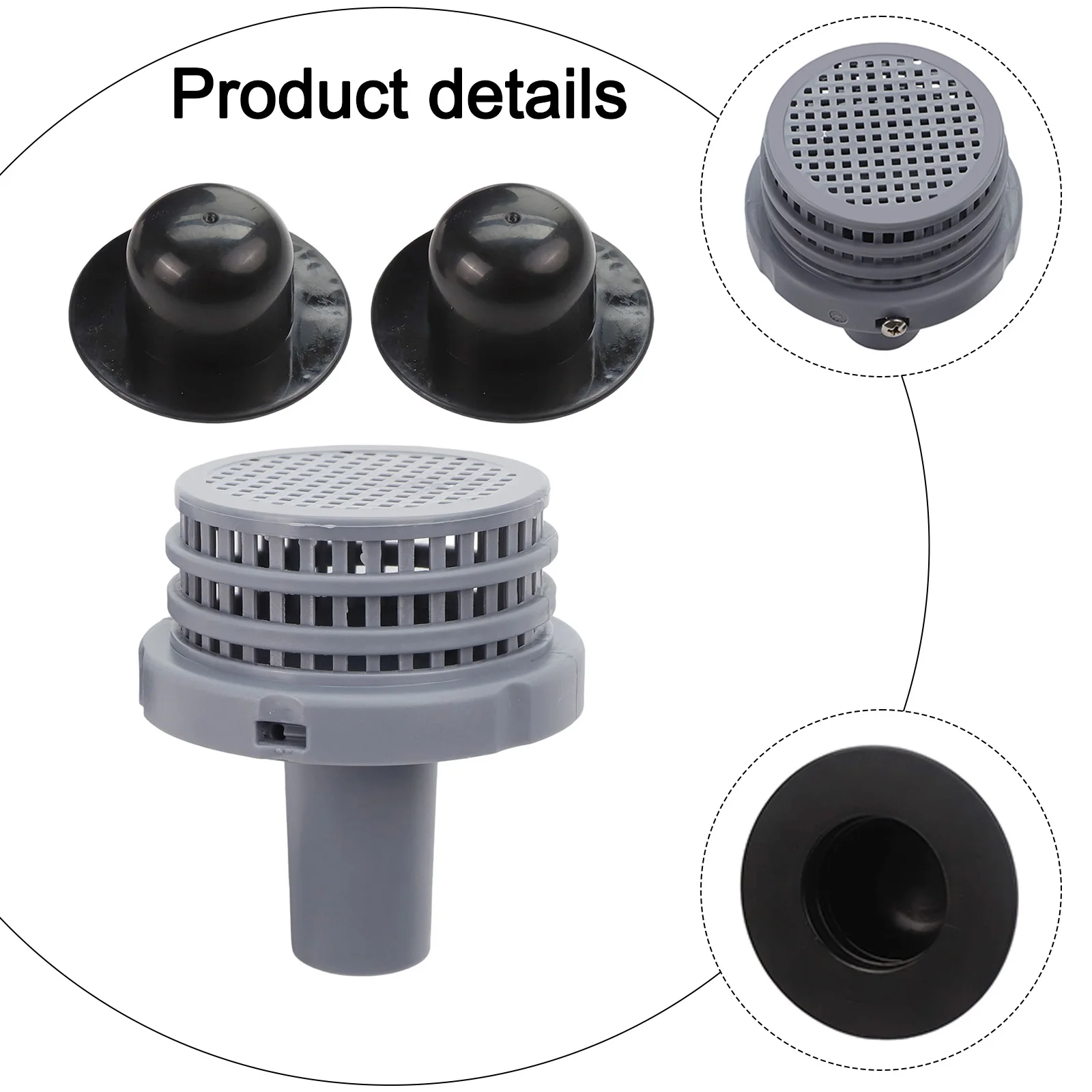For Intex Pools Pool Pump Inlet Swimming Pool Maintenance 12*10*9cm Filter 3 Pieces Included Above Ground Pools