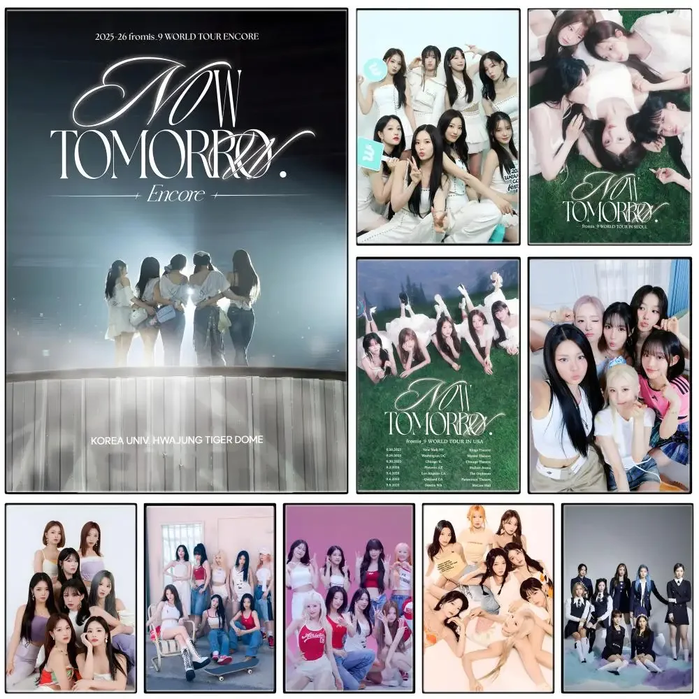 Singer F-fromis9s Poster Self-adhesive Art Waterproof Paper Sticker Coffee House Bar Room Wall Decor