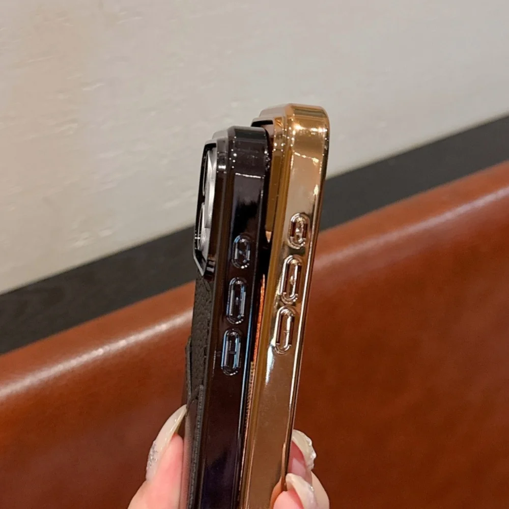 Business PU Leather Card Bag Phone Case for iPhone 18 17 ProMax 16 15 Pro 18ProMax 17ProMax With Card insertion Shockproof Cover view 5
