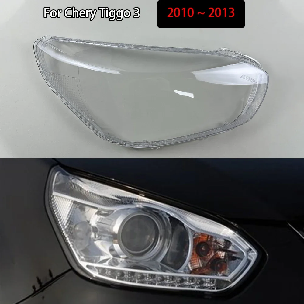 

For Chery Tiggo 3 2010 2011 2012 2013 Headlamps Transparent Cover Headlight Shell Lampshade Lens Lamp Shade Plexiglass